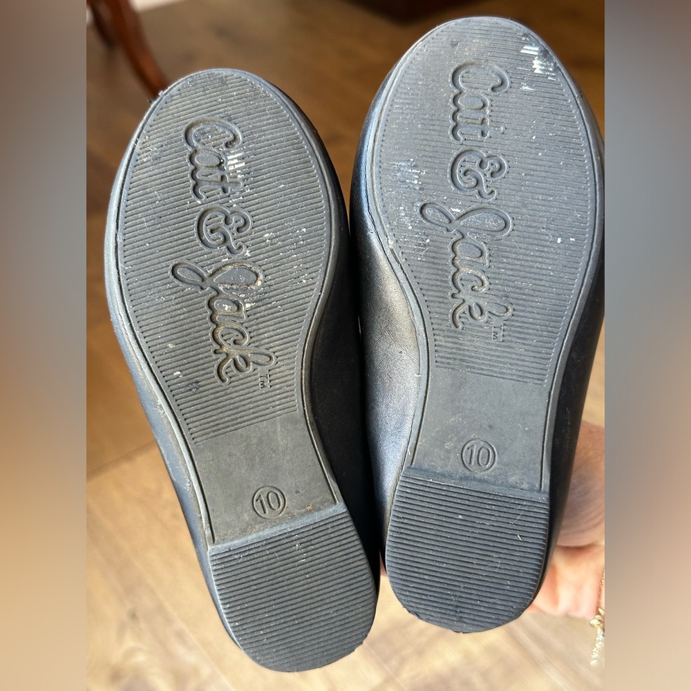 Cat & Jack Slip-On Ballet Flats Black size Toddler 10 - Picture 5 of 9